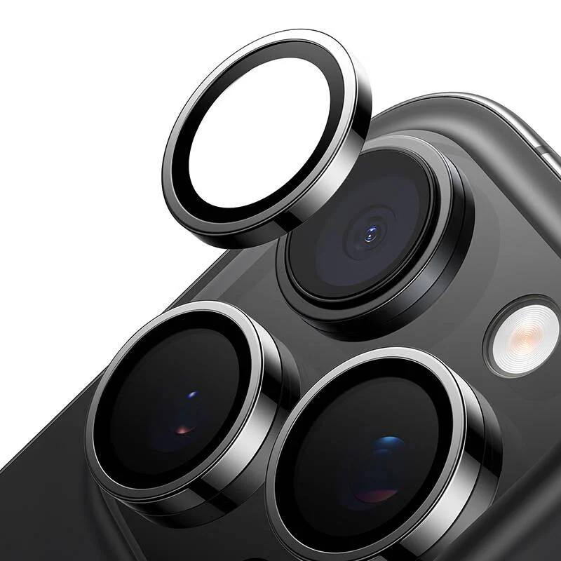 Lensguard kameraglas för iPhone 16/16 Plus (svart)