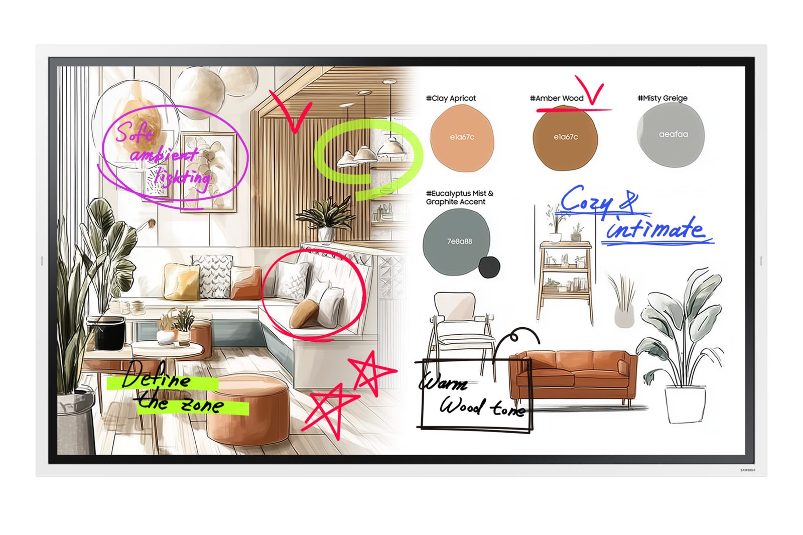 Samsung Flip Pro WM65F-X 65" digital flipboard, bild 4