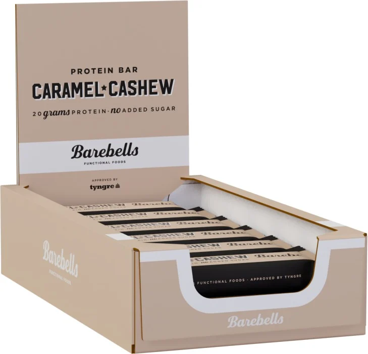 Barebells Protein Bar, Caramel & Cashew, 12-pack