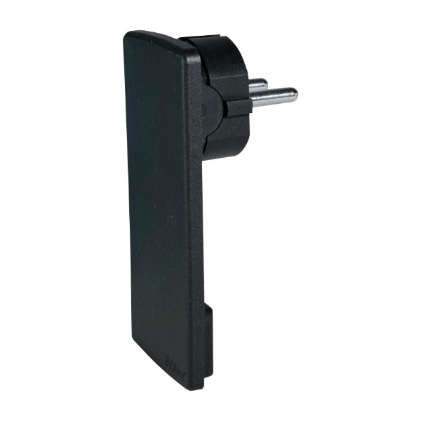 EVOline Platt Stickkontakt, svart