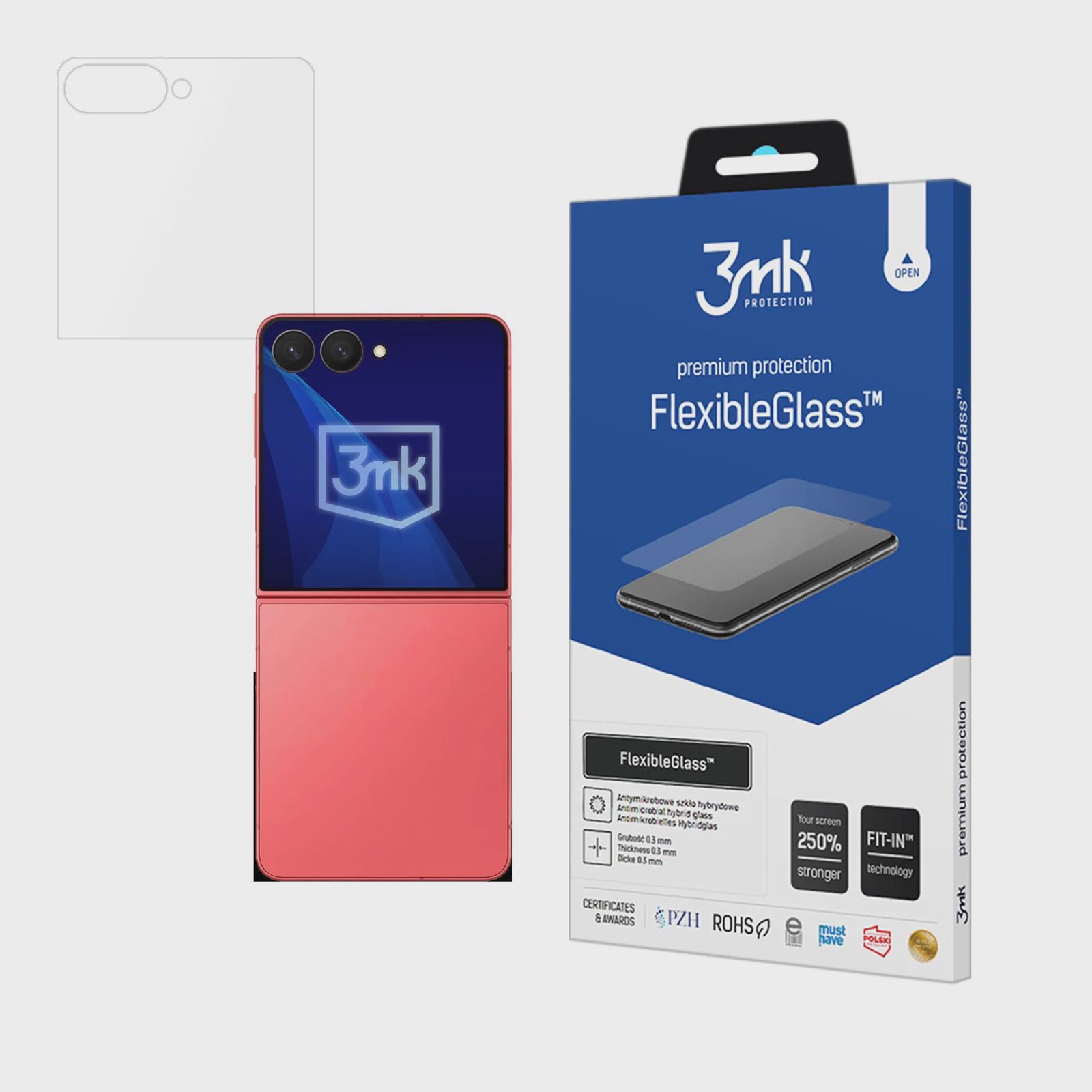 3mk FlexibleGlass hybridglas till Samsung Galaxy Z Flip 7