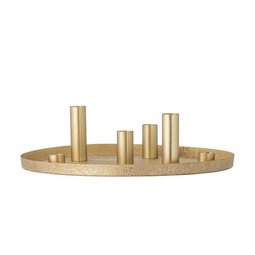 Bloomingville - Maxime Candle Holder - Gold - Metal