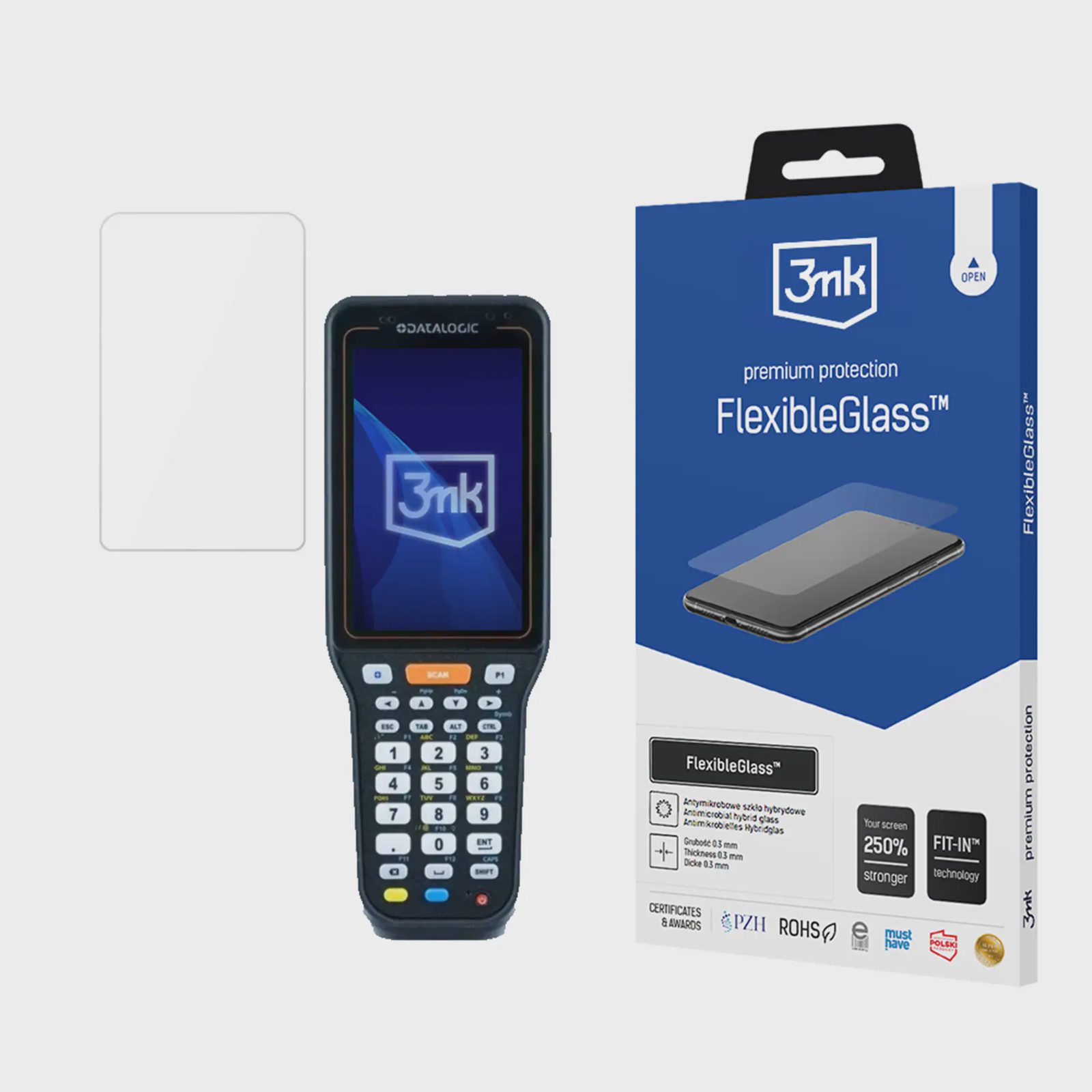 3mk FlexibleGlass™ hybridglas för Datalogic Skorpio X40 / X50