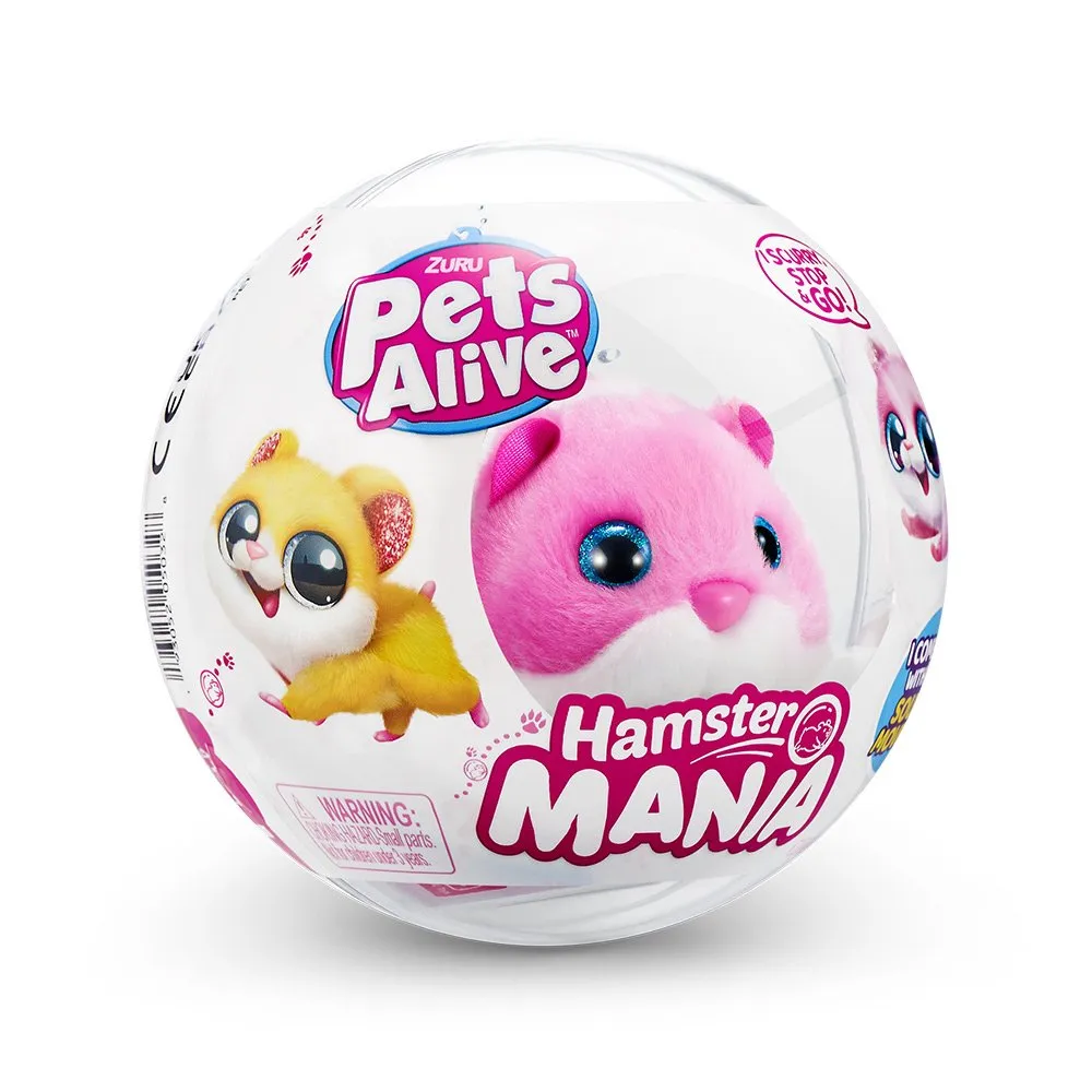 ZURU Pets Alive Hamster Mania leksaksfigur, blandade färger, 1 figur, bild 4