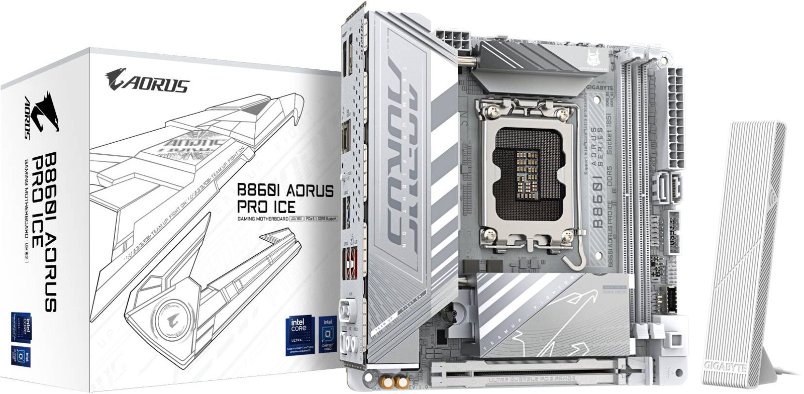 Gigabyte B860I AORUS PRO ICE moderkort, bild 3