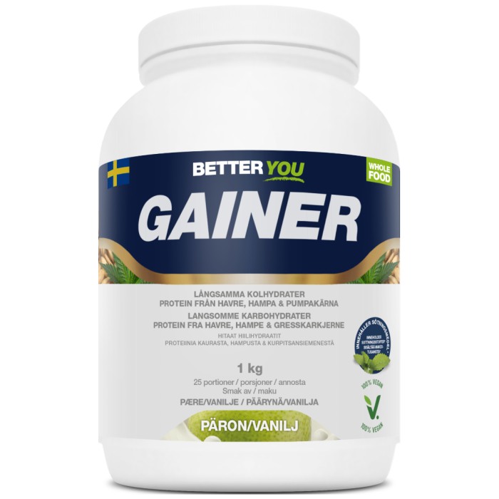 Better You Whole Food Gainer Päron/Vanilj 1000 g