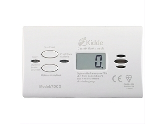 Kidde K7DCO kolmonoxidlarm 85 dB, trådlöst, digital skärm, vit
