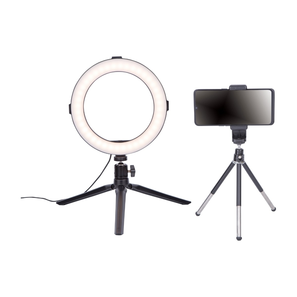 Dacota Platinum 8" ringlampa med stativ och påse