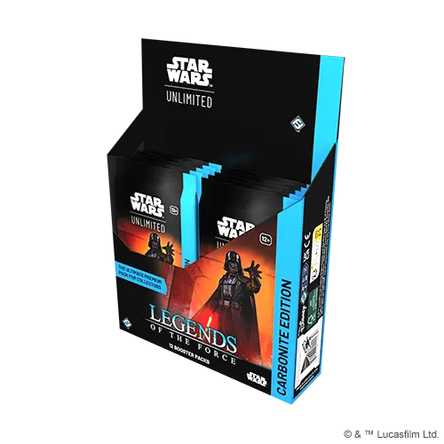 Star Wars: Unlimited - Legends of the Force Carbonite Booster Box Display