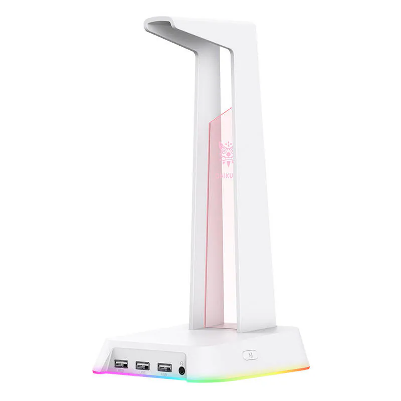 Onikuma hörlursstativ med RGB-bakgrundsbelysning Onikuma ST2 vit