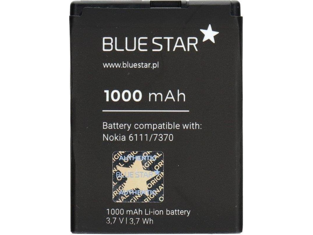 Blue Star BlueStar-batteri till Nokia 6111/N76/7500 | Li-Ion 1000 mAh | Analog BL-4B