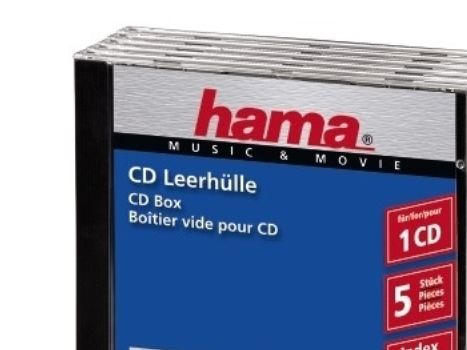 Hama - Fodral för arkiverings-CD - transparent (paket om 5)