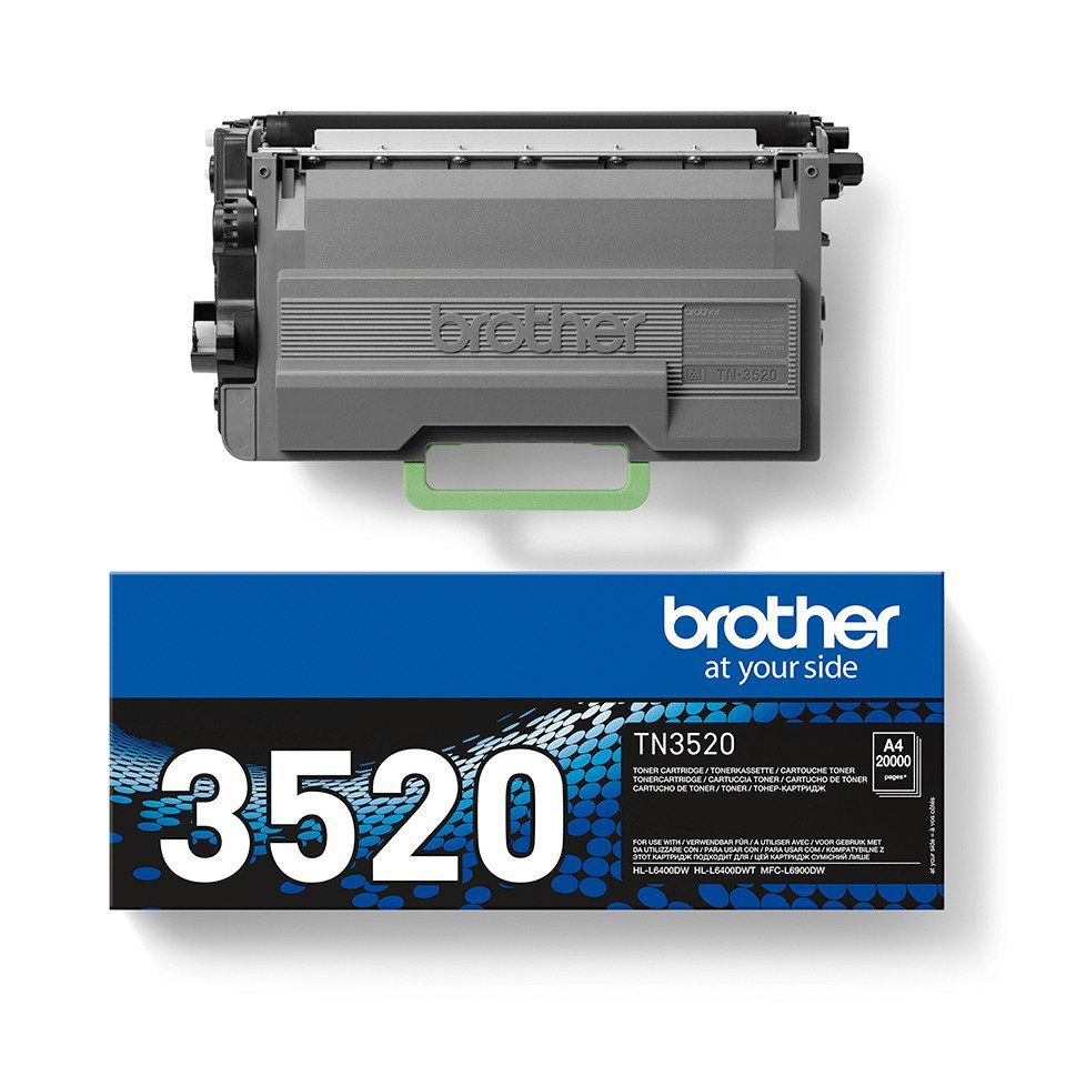 Brother TN-3520, 20000 sidor, Svart
