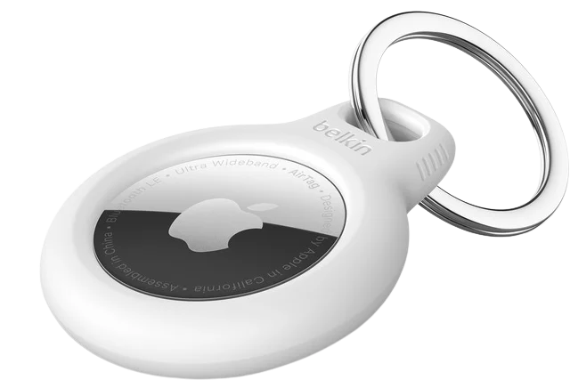 Belkin AirTag-nyckelring Vit