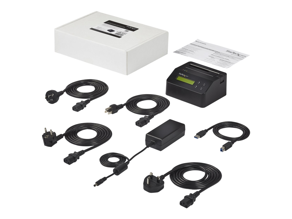StarTech Hårddiskraderare och -dockningsstation för 2,5/3,5 SATA SSD/HDD - USB 3.0 - Hårddiskraderare - svart - för P/N: SVA12M5NA