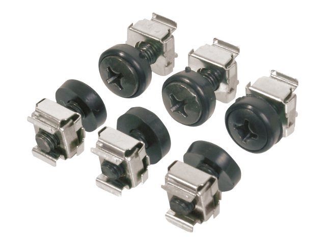 M6 korgmuttersats Digitus för 19" rack 50-pack, svart