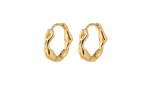PILGRIM - ZION Small Huggie Hoop Earrings - Gold-Plated - 14 mm, bild 3