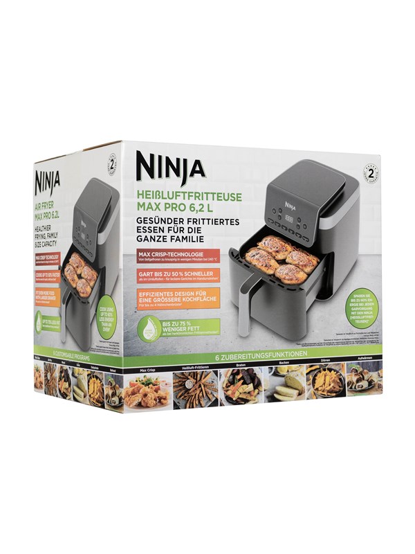Ninja AF180EU Max Pro luftfritös 6,2 L 2000 W, svart, bild 2