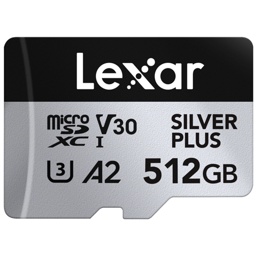 Lexar Professional SILVER PLUS MicroSDXC-minneskort, 512 GB