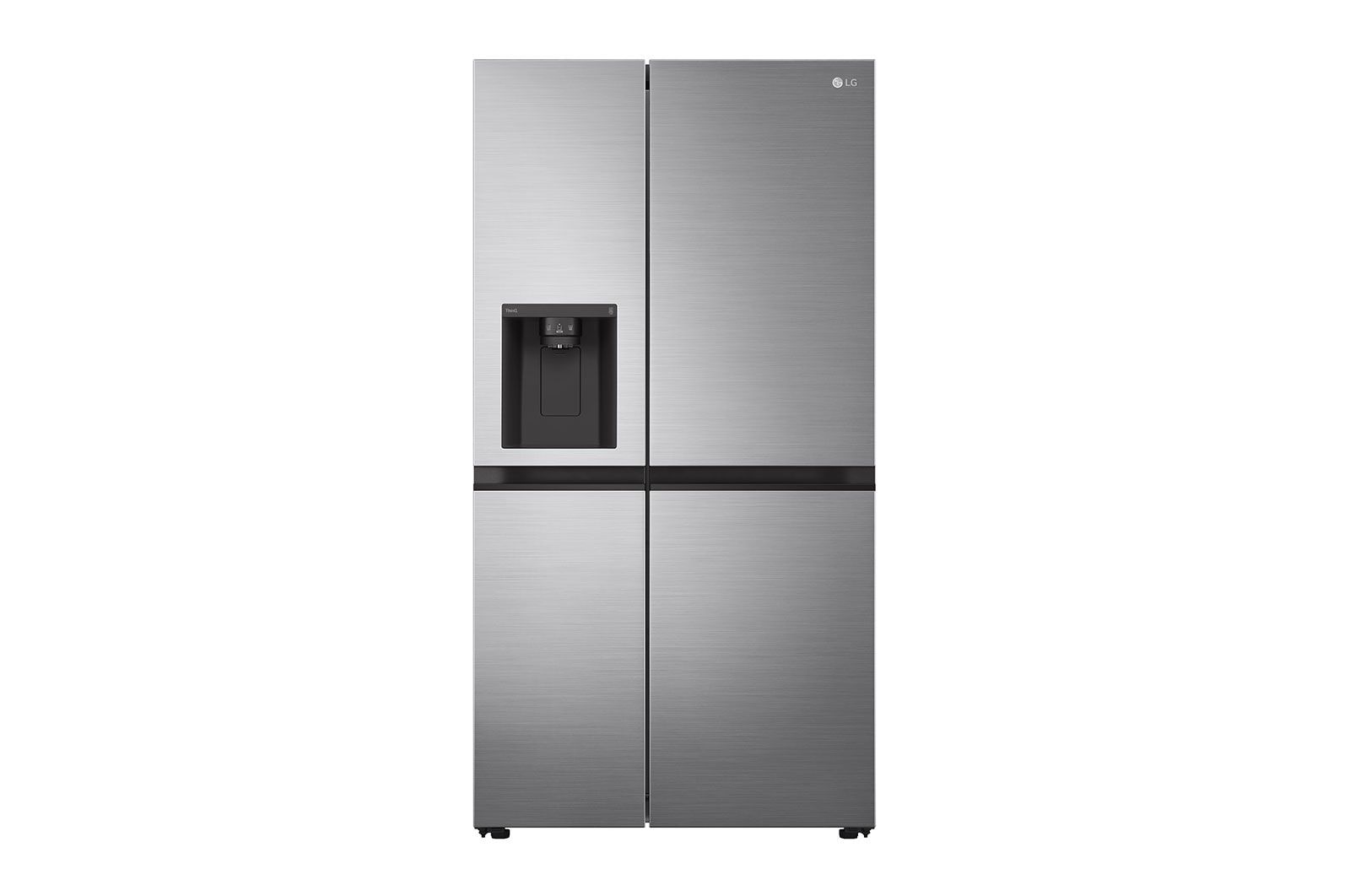 LG GSLV51PZXE, Fristående, Amerikansk dörr, Rostfritt stål, Röra, LED, Insida