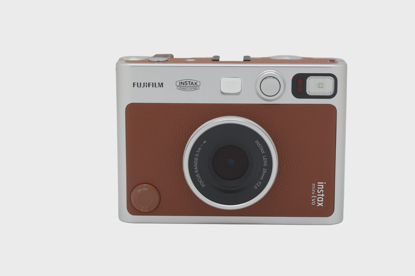 Fujifilm Instax Mini EVO -direktfilmskamera, brun