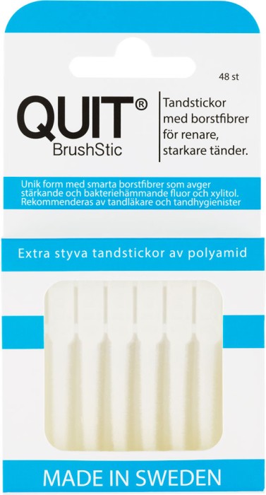 Quit Brushstic plasttandsticka, 48 st