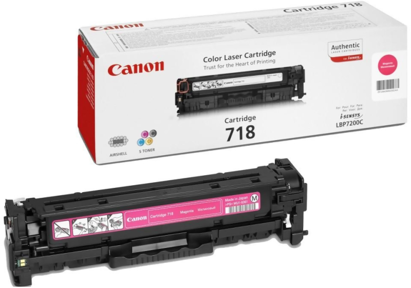Canon 718 tonerkasett (magenta)