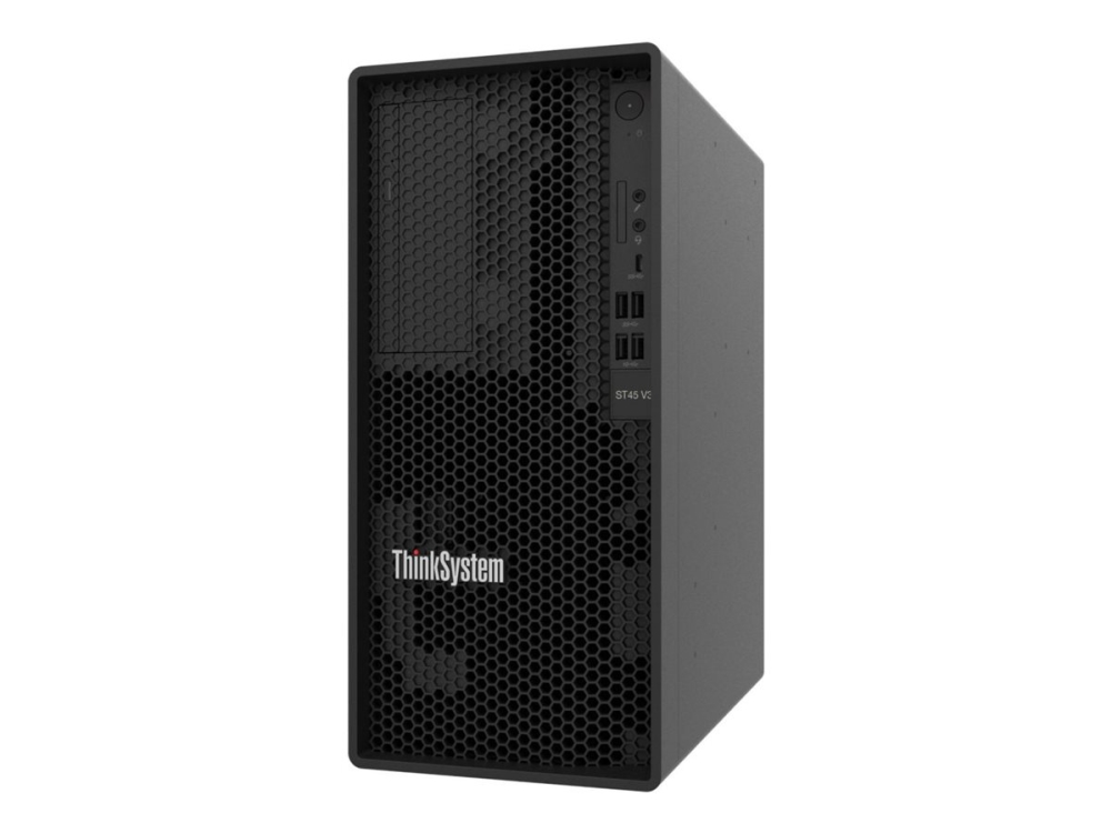 Lenovo ThinkSystem ST45 V3 Tower, AMD EPYC 4344P 8-Core, 1x16 GB RAM, 2x480 GB SSD, utan operativsystem