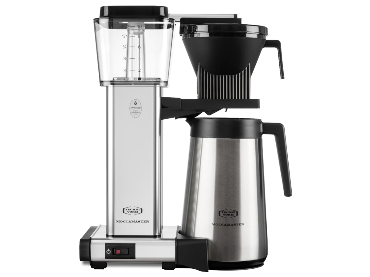 Moccamaster Automatic Thermo kaffebryggare, Polished Silver