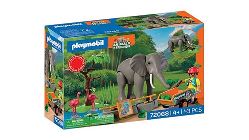 PLAYMOBIL - Elephant with Zookeeper (72068), bild 3