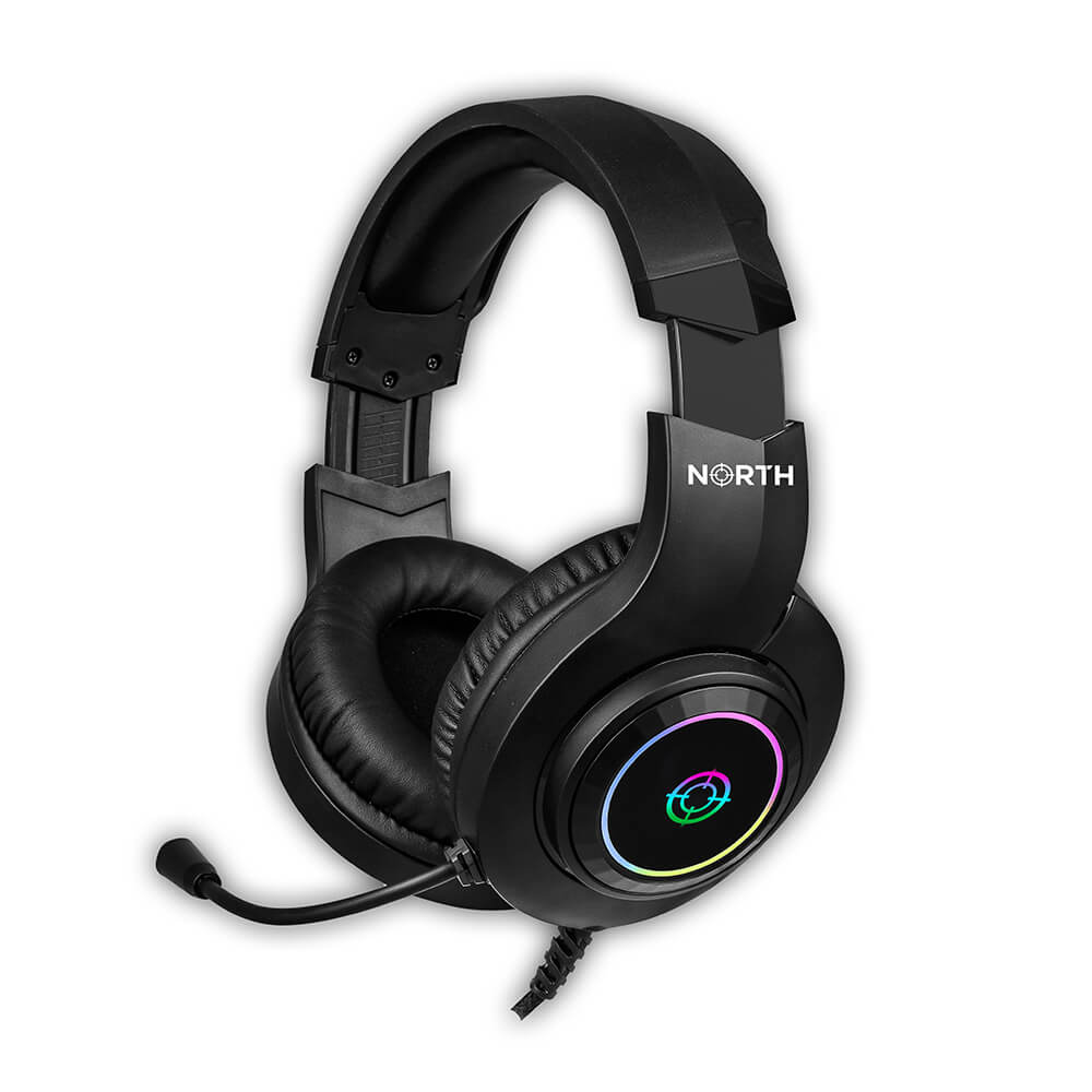 NORTH Gaming Headset H100 RGB, USB, bild 3