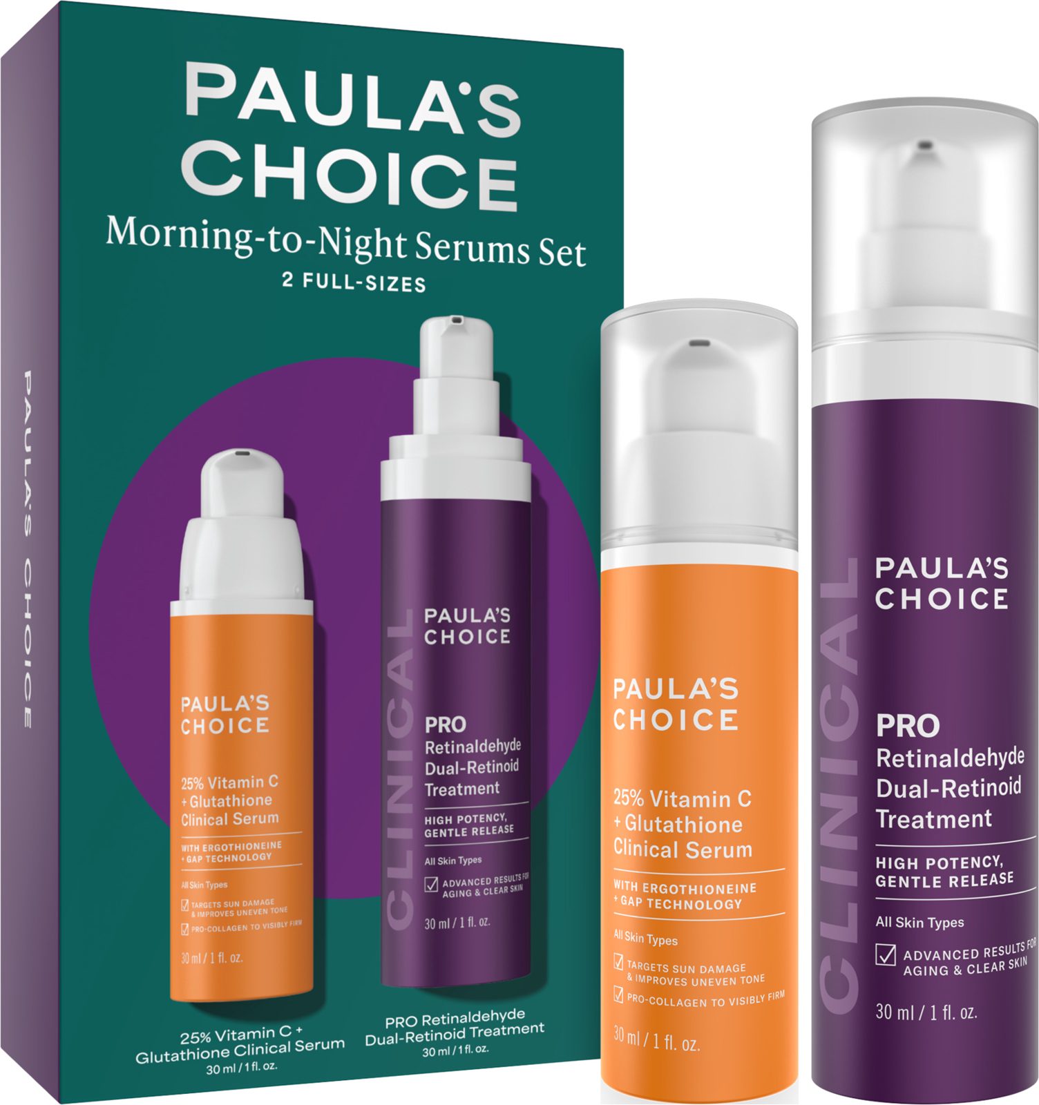 Paula´s Choice Trial kits Morning-to-Night Serums Set