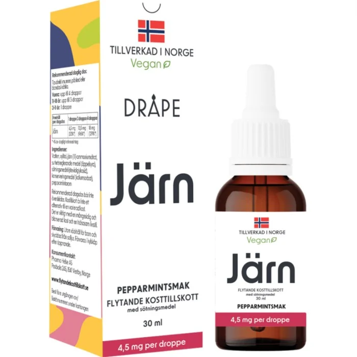 Dråpe flytande Järn droppar, 30 ml