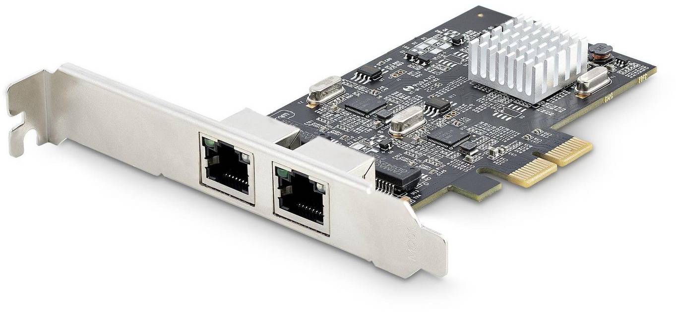 Startech 2.5Gbps NBASE-T PCIe Network Card, Intel I225-V, PCIe 2.0 x2, 2-Port 2.5GbE, bild 2
