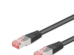 Goobay 68695, 15 m, Cat6, S/FTP (S-STP), RJ-45, RJ-45, Svart