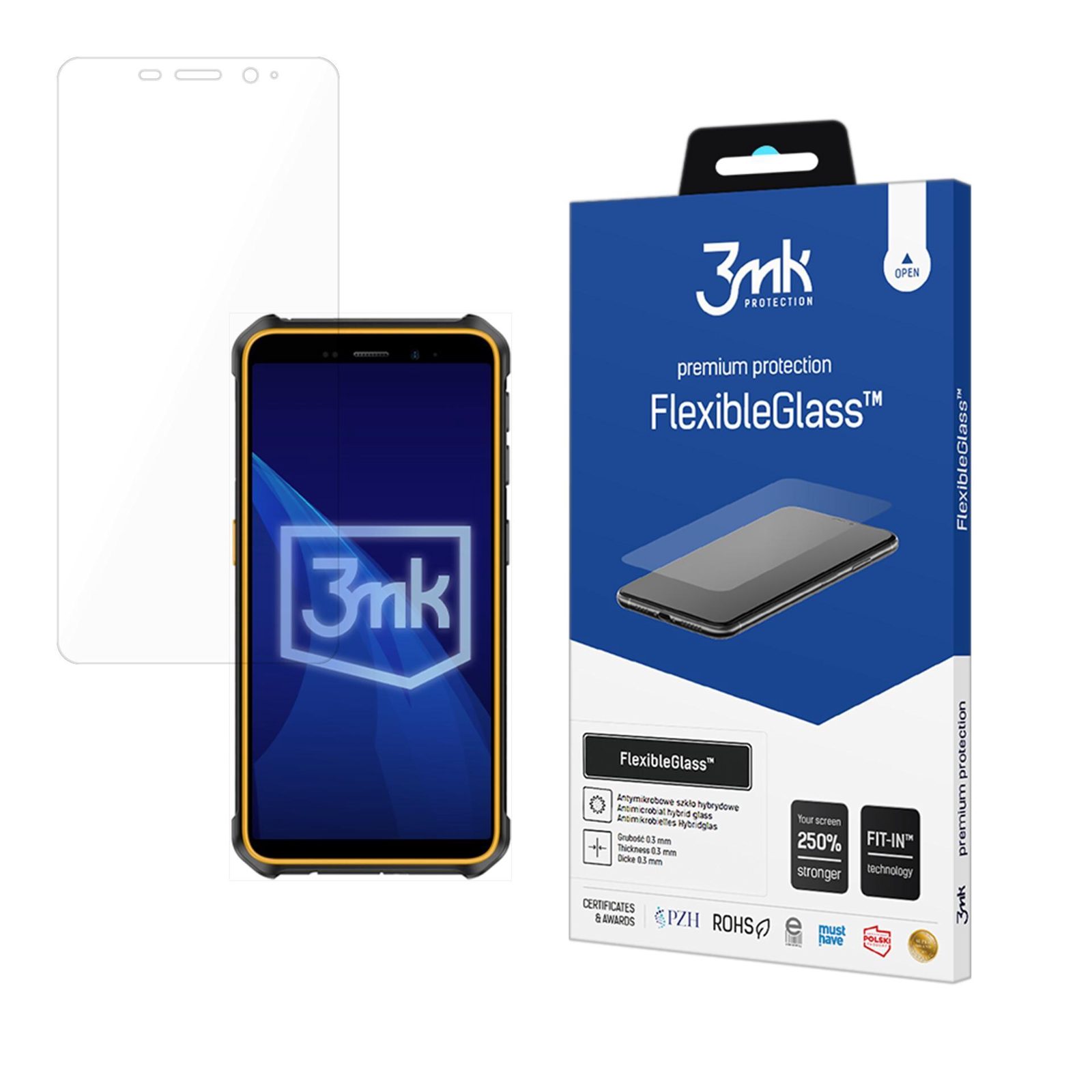 3mk FlexibleGlass™ hybridglas för Ulefone Armor X12 / X12 Pro
