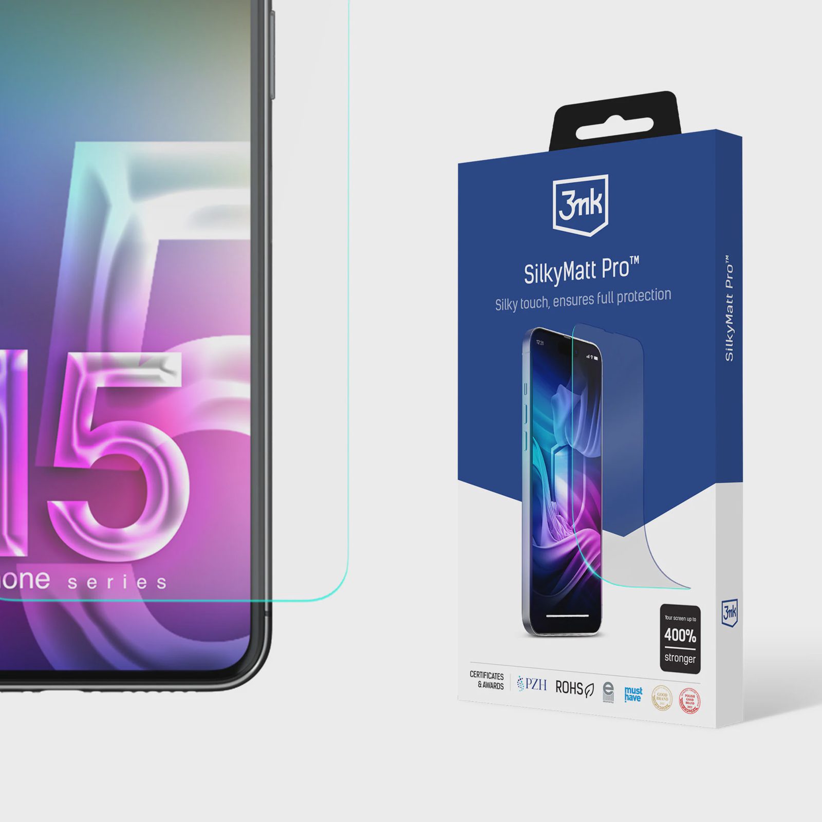 Apple iPhone 15 Pro Max – 3mk Silky Matt Pro