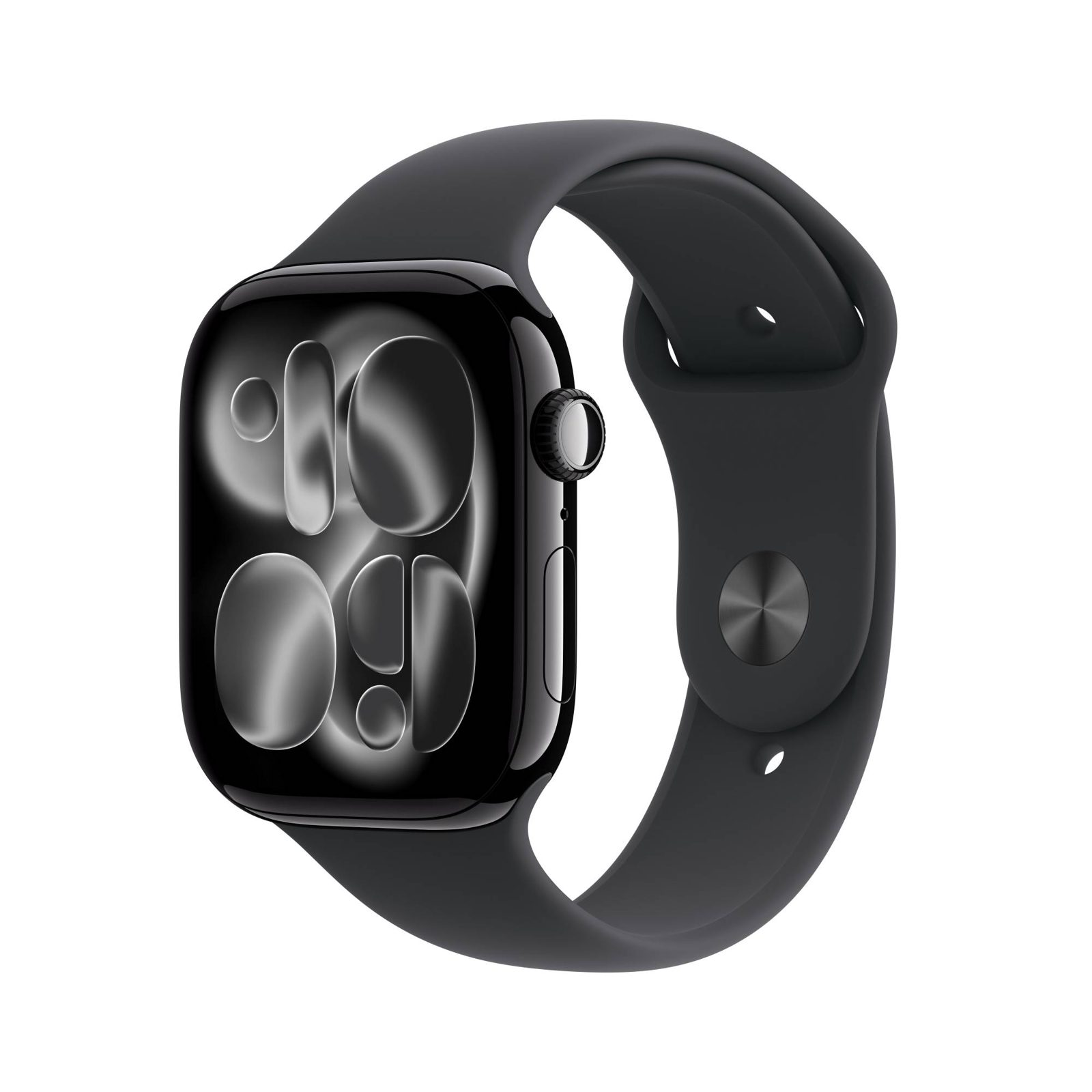 Apple Watch Series 11 GPS 46 mm gagatsvart aluminum, svart sportband - S/M, bild 4