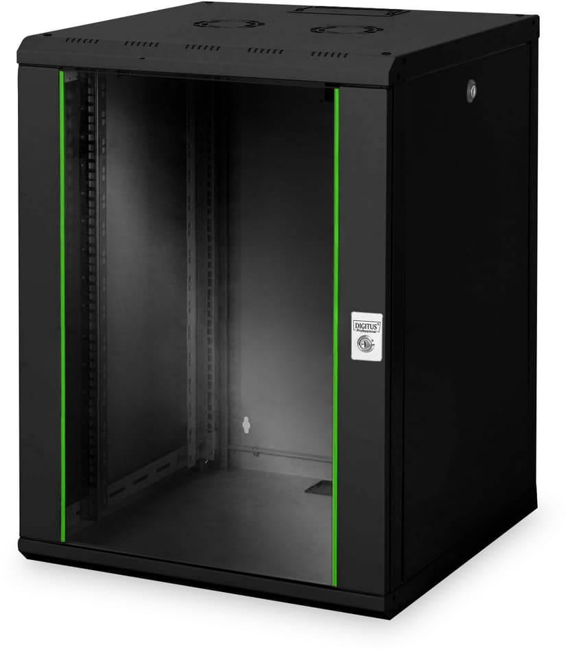 19" väggskåp Digitus Unique DN-19, 16U, 820x600x600 mm - Svart, bild 3