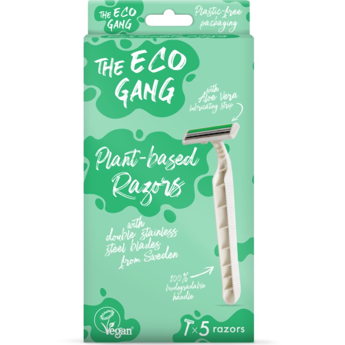 The Eco Gang Nedbrytbara engångsrakhyvlar 5 st