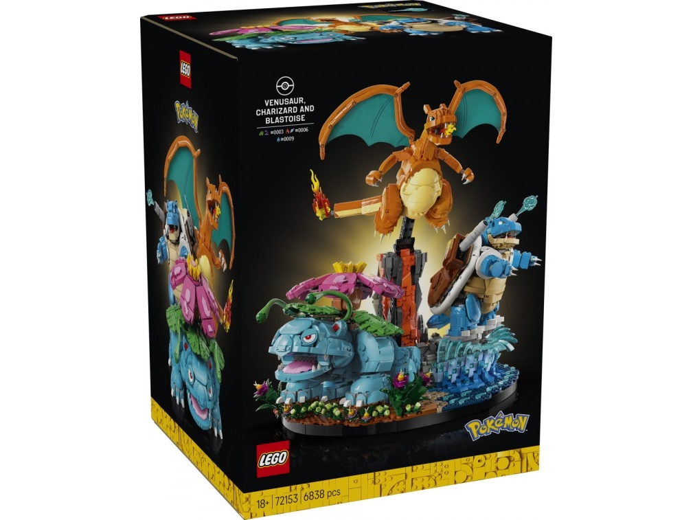 LEGO - Pokémon - Venusaur, Charizard och Blastoise (72153), bild 4