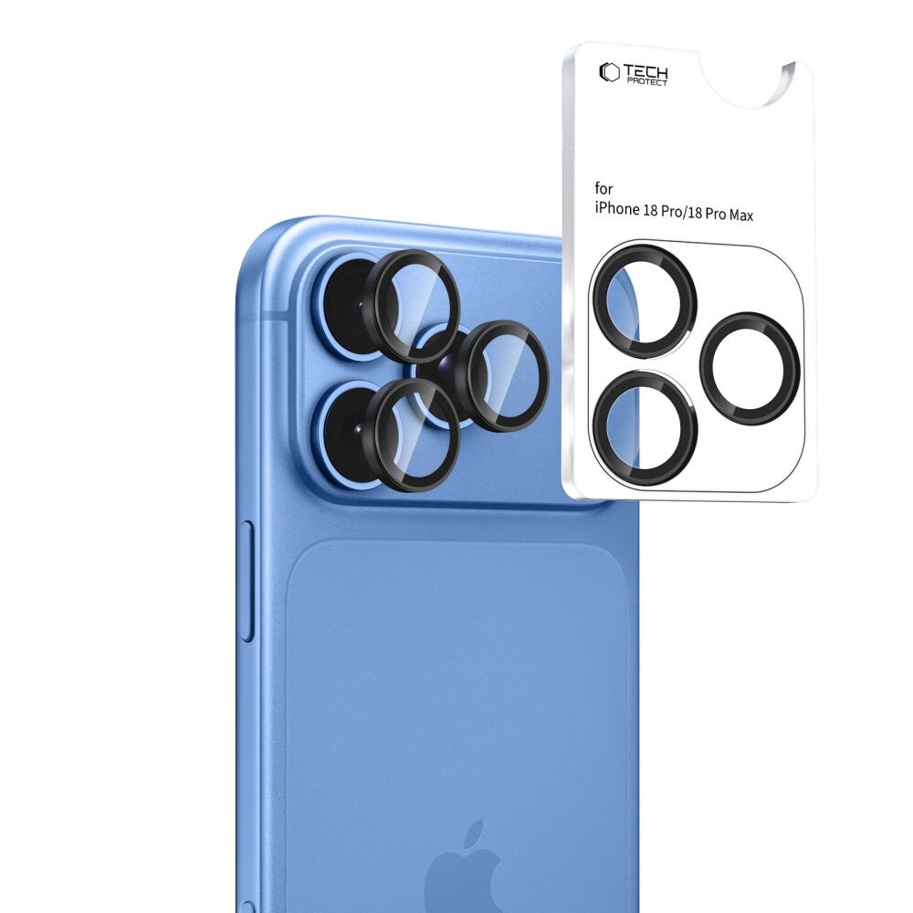 Tech-Protect Camring Fit+ kameraskydd för iPhone 18 Pro / 18 Pro Max – Svart, bild 2