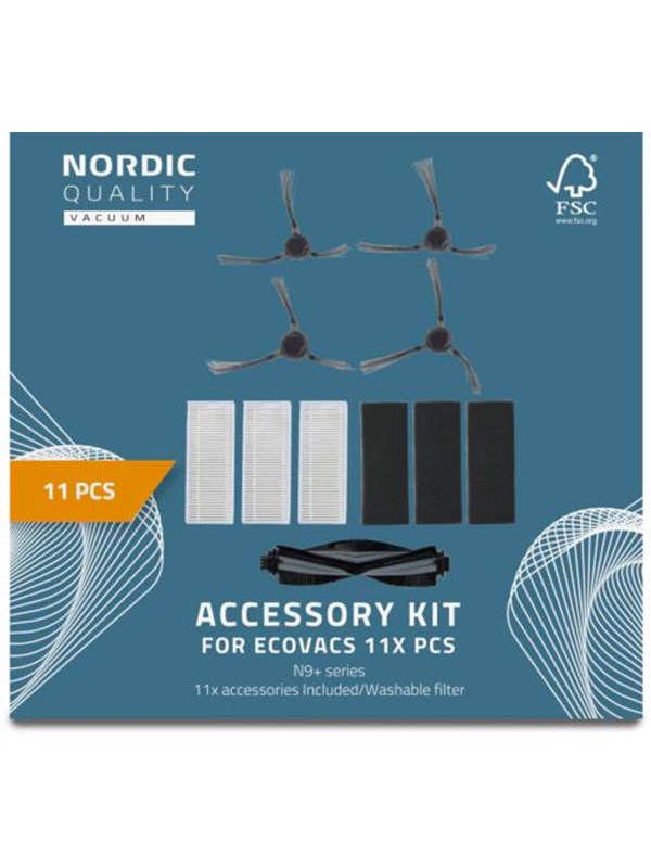Nordic Quality Robotdammsugare 11 Pcs Kit for Ecovacs