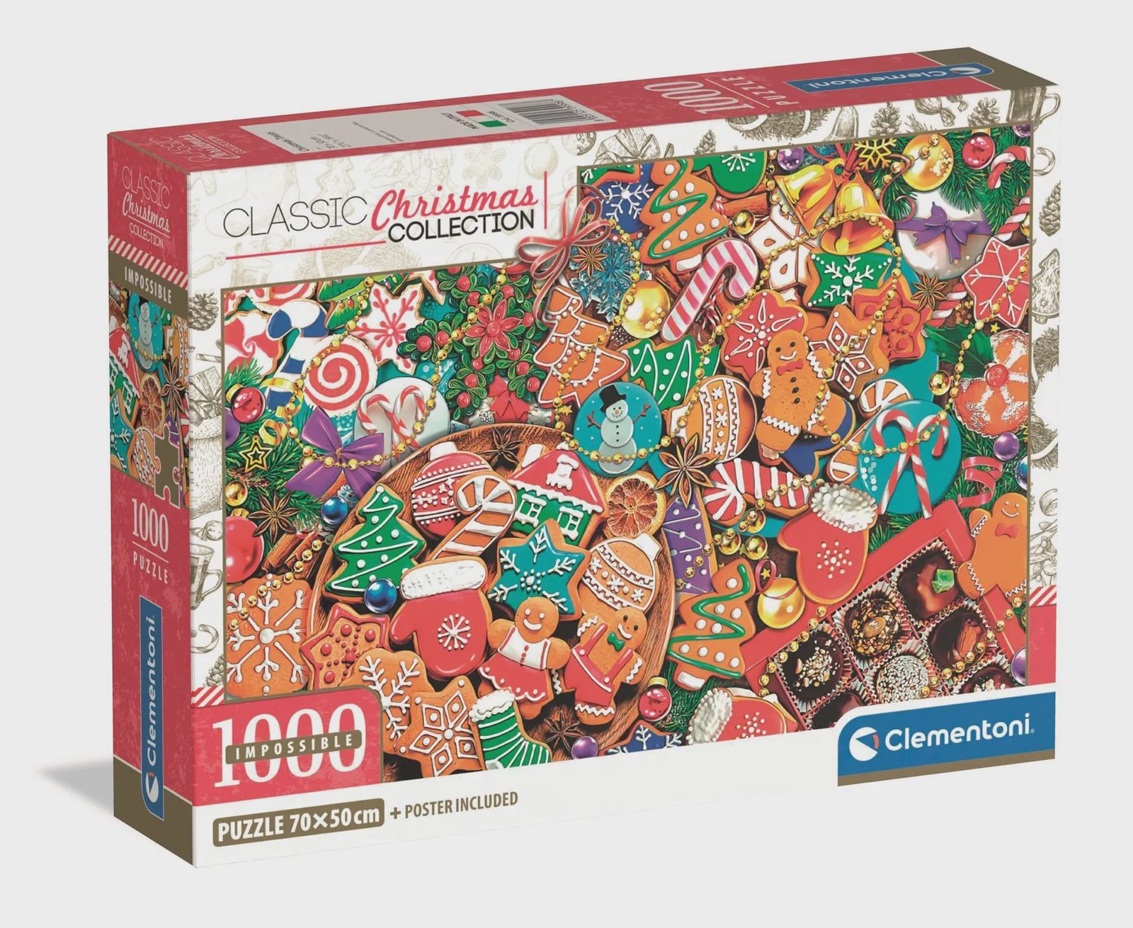 Clementoni Pussel: Impossible Christmas Treats, 1 000 bitar
