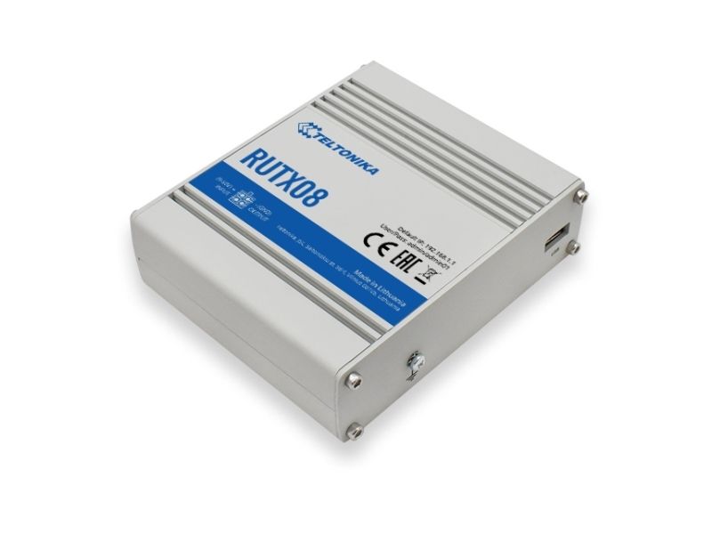 Teltonika RUTX08 - Router 4-ports-switch - 1GbE - DIN-skenmonterbar