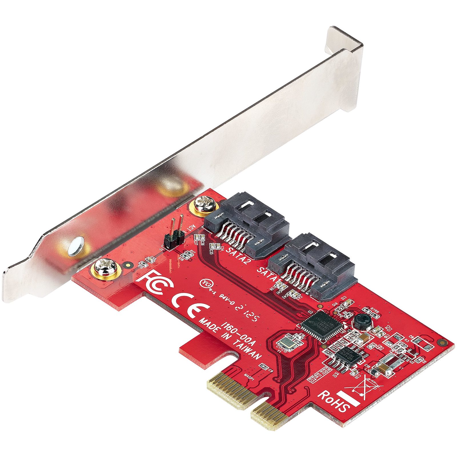 StarTech.com kontrollerkort 2xSATA3, PCI-E 2.0 x1, Low Profile, bild 4