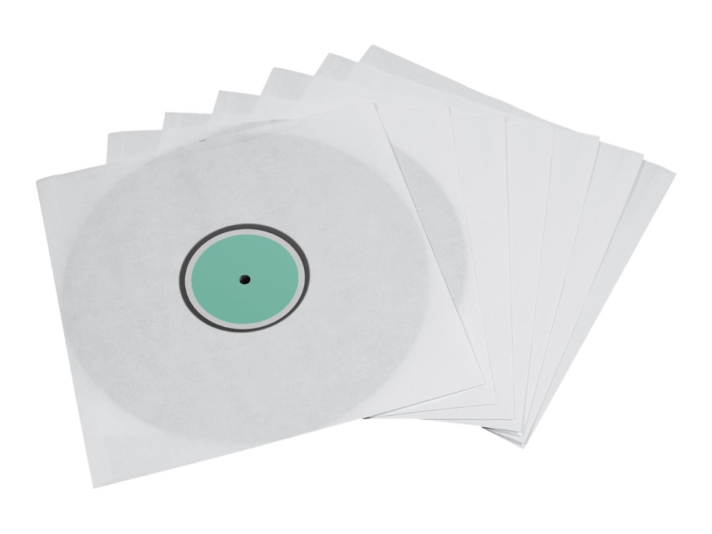 Hama LP Inner Sleeves - CD/DVD-fodral - kapacitet: 1 CD/DVD - vit (paket om 10)