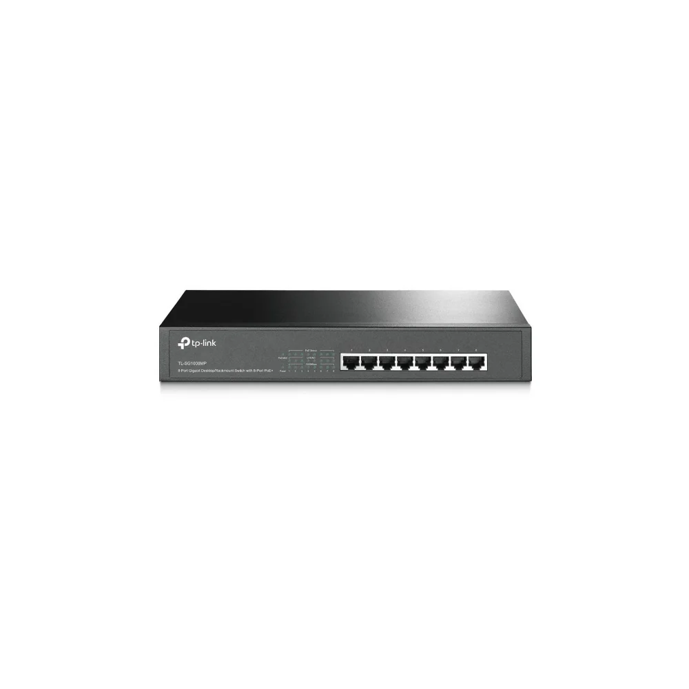 TP-Link TL-SG1008MP 8-Port Gigabit Desktop/Rackmount Switch med 8-Port PoE+