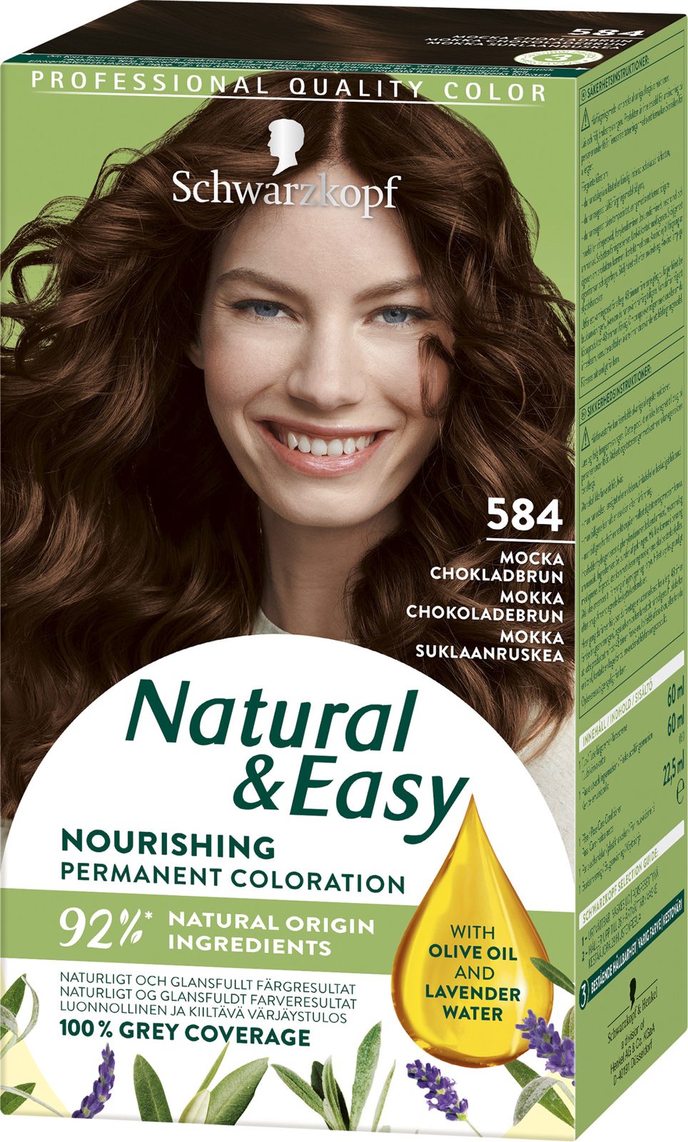 Schwarzkopf Natural & Easy Hair Color 584 Mocka Chokladbrun