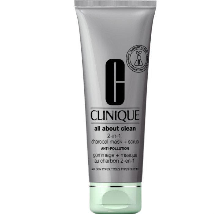 Clinique All About Clean Charcoal Mask + Scrub Anti-Pollution 100 ml